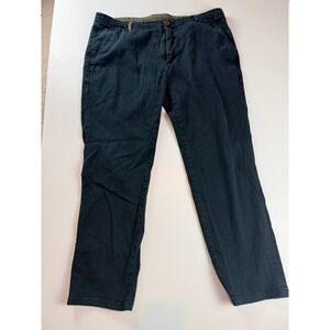 Betabrand Mens Dress Pant Sweatpants Navy Blue Straight Leg Trousers 38x30